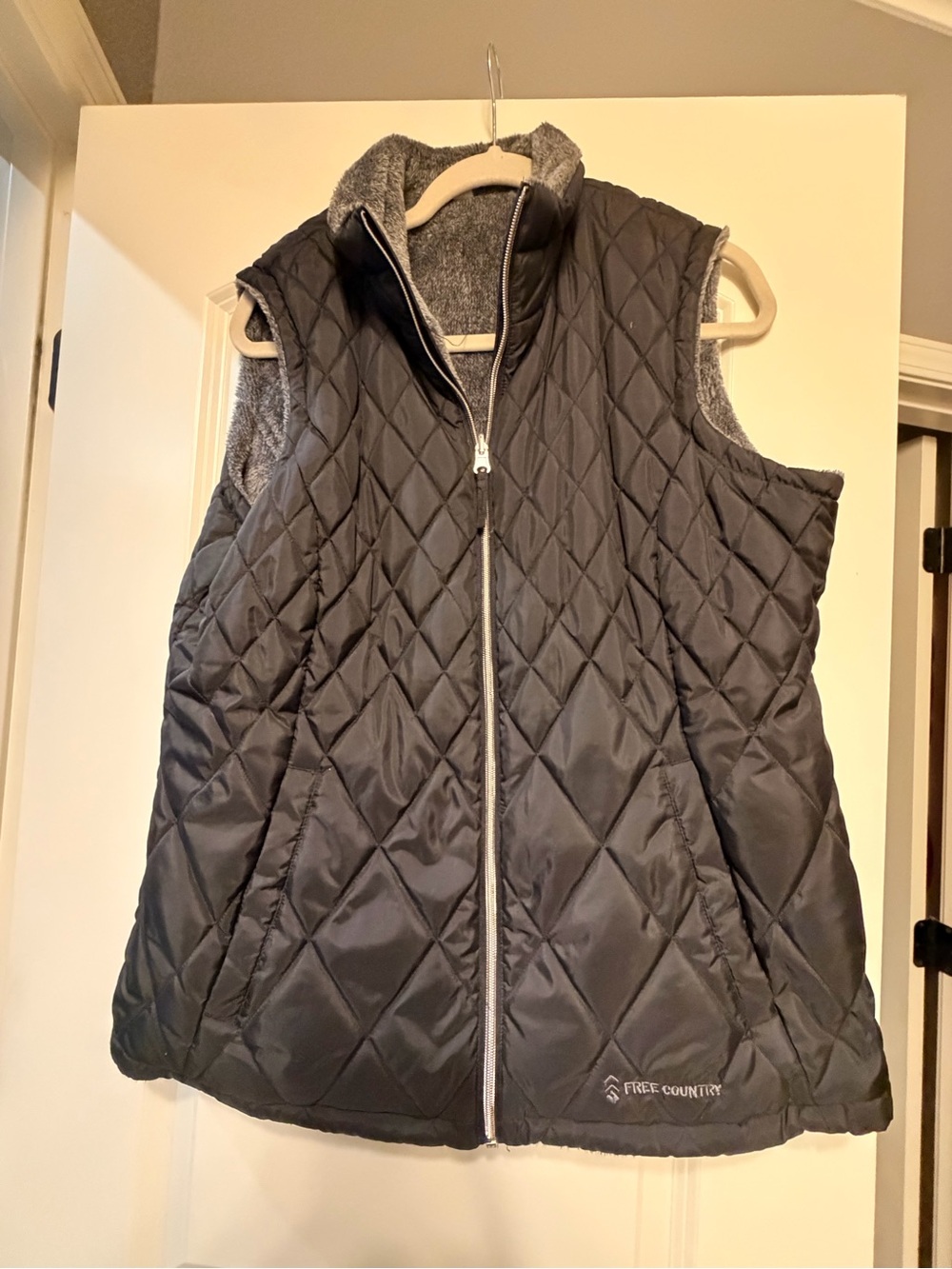 Free Country Quilted Gray Women’s Insulated Vest
